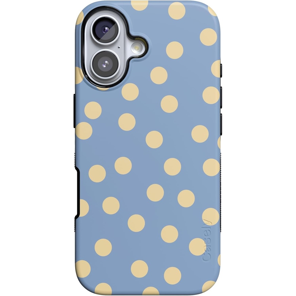 image:imageCasely iPhone 17 Case in the Spotlight Pastel Polka Dot Bold Protective Design Compatible with MagSafe
