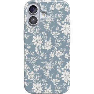 Casely iPhone 17 Case | Afternoon Tea | Blue Floral | Compatible with MagSafe | Classic Ultra Thin Design