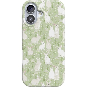 Casely iPhone 17 Case | Hop to it | Green Bunny | Compatible with MagSafe | Classic Ultra Thin Design