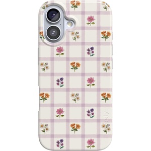 Casely iPhone 17 Case | Meadow Check | Floral Gingham | Compatible with MagSafe | Classic Ultra Thin Design