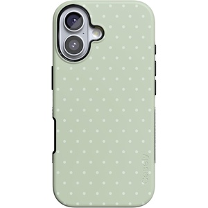 Casely iPhone 17 Case | On the Dot | Green Polka Dot | Bold Protective Design | Compatible with MagSafe