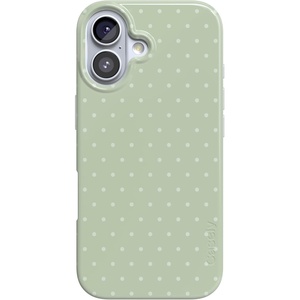 Casely iPhone 17 Case | On the Dot | Green Polka Dot | Compatible with MagSafe | Classic Ultra Thin Design
