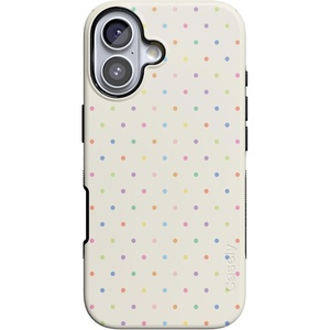 Casely iPhone 17 Case | On the Dot | Rainbow Polka Dot | Bold Protective Design | Compatible with MagSafe
