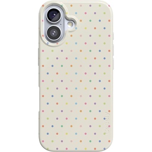 Casely iPhone 17 Case | On the Dot | Rainbow Polka Dot | Compatible with MagSafe | Classic Ultra Thin Design