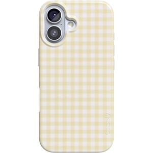 Casely iPhone 17 Case | Pastel Picnic | Yellow Gingham | Compatible with MagSafe | Classic Ultra Thin Design