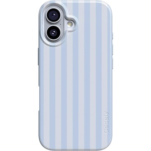 Casely iPhone 17 Case | Scribble Me that | Crayola Rainbow Pencil | Compatible with MagSafe | Classic Ultra Thin Design(Blue Stripes | Sunday Best)
