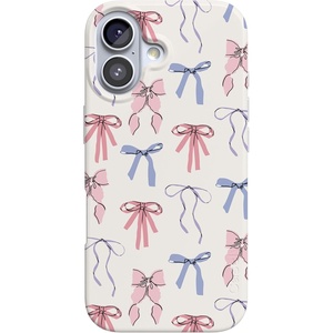 Casely iPhone 17 Case | Scribble Me that | Crayola Rainbow Pencil | Compatible with MagSafe | Classic Ultra Thin Design(Coquette Girlie | Pastel Bows)
