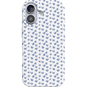 Casely iPhone 17 Case | Scribble Me that | Crayola Rainbow Pencil | Compatible with MagSafe | Classic Ultra Thin Design(Lovebug | Blue Hearts)