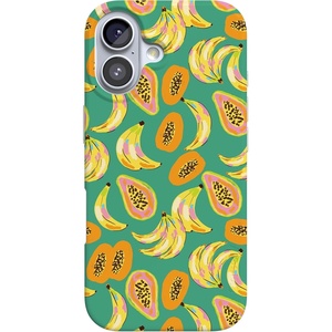 Casely iPhone 17 Case | Scribble Me that | Crayola Rainbow Pencil | Compatible with MagSafe | Classic Ultra Thin Design(Papaya Palms | Dippin’ Daisy’s Tropical Vaca)