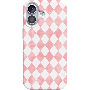 Casely iPhone 17 Case | Scribble Me that | Crayola Rainbow Pencil | Compatible with MagSafe | Classic Ultra Thin Design(Queen of Diamonds | Pink Watercolor)
