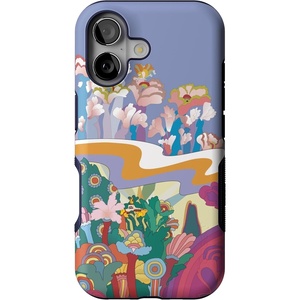 Casely iPhone 17 Case | Starfish Wishes | Coral Pink Shimmer | Bold Protective Design | MagSafe Compatible Design(Beneath the Waves | The Beatles Yellow Submarine)