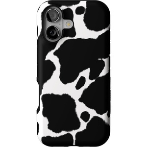 Casely iPhone 17 Case | Starfish Wishes | Coral Pink Shimmer | Bold Protective Design | MagSafe Compatible Design(Current MOOd | Cow Print)