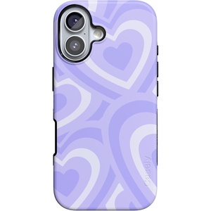 Casely iPhone 17 Case | Starfish Wishes | Coral Pink Shimmer | Bold Protective Design | MagSafe Compatible Design(Love Song | Lavender Heart)