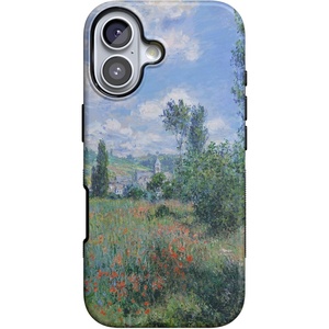 Casely iPhone 17 Case | Starfish Wishes | Coral Pink Shimmer | Bold Protective Design | MagSafe Compatible Design(Monet’s View | The Met Museum)