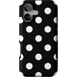 Casely iPhone 17 Case | Starfish Wishes | Coral Pink Shimmer | Bold Protective Design | MagSafe Compatible Design(Polka Dots | High Contrast Design)