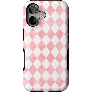 Casely iPhone 17 Case | Starfish Wishes | Coral Pink Shimmer | Bold Protective Design | MagSafe Compatible Design(Queen of Diamonds | Pink Watercolor)