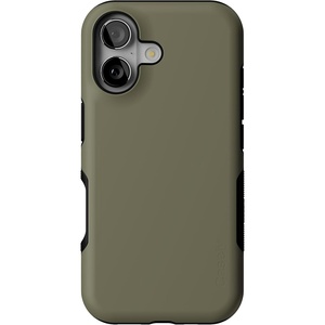 Casely iPhone 17 Case | Starfish Wishes | Coral Pink Shimmer | Bold Protective Design | MagSafe Compatible Design(The Boyfriend Collection | Army Green)