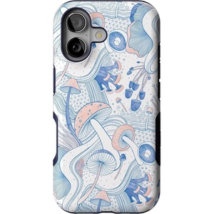Casely iPhone 17 Case | Starfish Wishes | Coral Pink Shimmer | Bold Protective Design | MagSafe Compatible Design(The Fun Guy | Enchanted Forest Mushroom Floral)