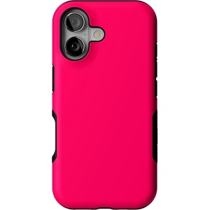 Casely iPhone 17 Case | Starfish Wishes | Coral Pink Shimmer | Bold Protective Design | MagSafe Compatible Design(Think Pink | Solid Neon Pink)