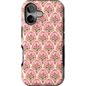 Casely iPhone 17 Case | Starfish Wishes | Coral Pink Shimmer | Bold Protective Design | MagSafe Compatible Design(Tulip Tapestry | Jenna Palek x Casely)