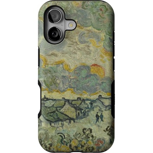 Casely iPhone 17 Case | Starfish Wishes | Coral Pink Shimmer | Bold Protective Design | MagSafe Compatible Design(Van Gogh | Reminiscence of Vincent)