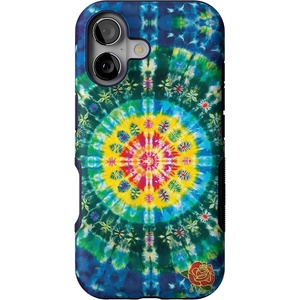 Casely iPhone 17 Case | Starfish Wishes | Coral Pink Shimmer | Bold Protective Design | MagSafe Compatible Design(Veneta Tapestry | Grateful Dead Tie Dye)