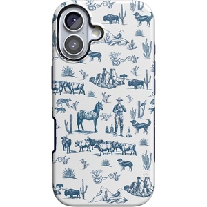 Casely iPhone 17 Case | Starfish Wishes | Coral Pink Shimmer | Bold Protective Design | MagSafe Compatible Design(Wild West Adventure | Desert)