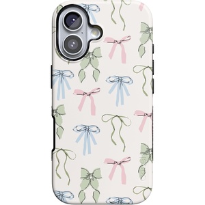 Casely iPhone 17 Case | Whimsy Girlie | Pastel Bows | Bold Protective Design | Compatible with MagSafe