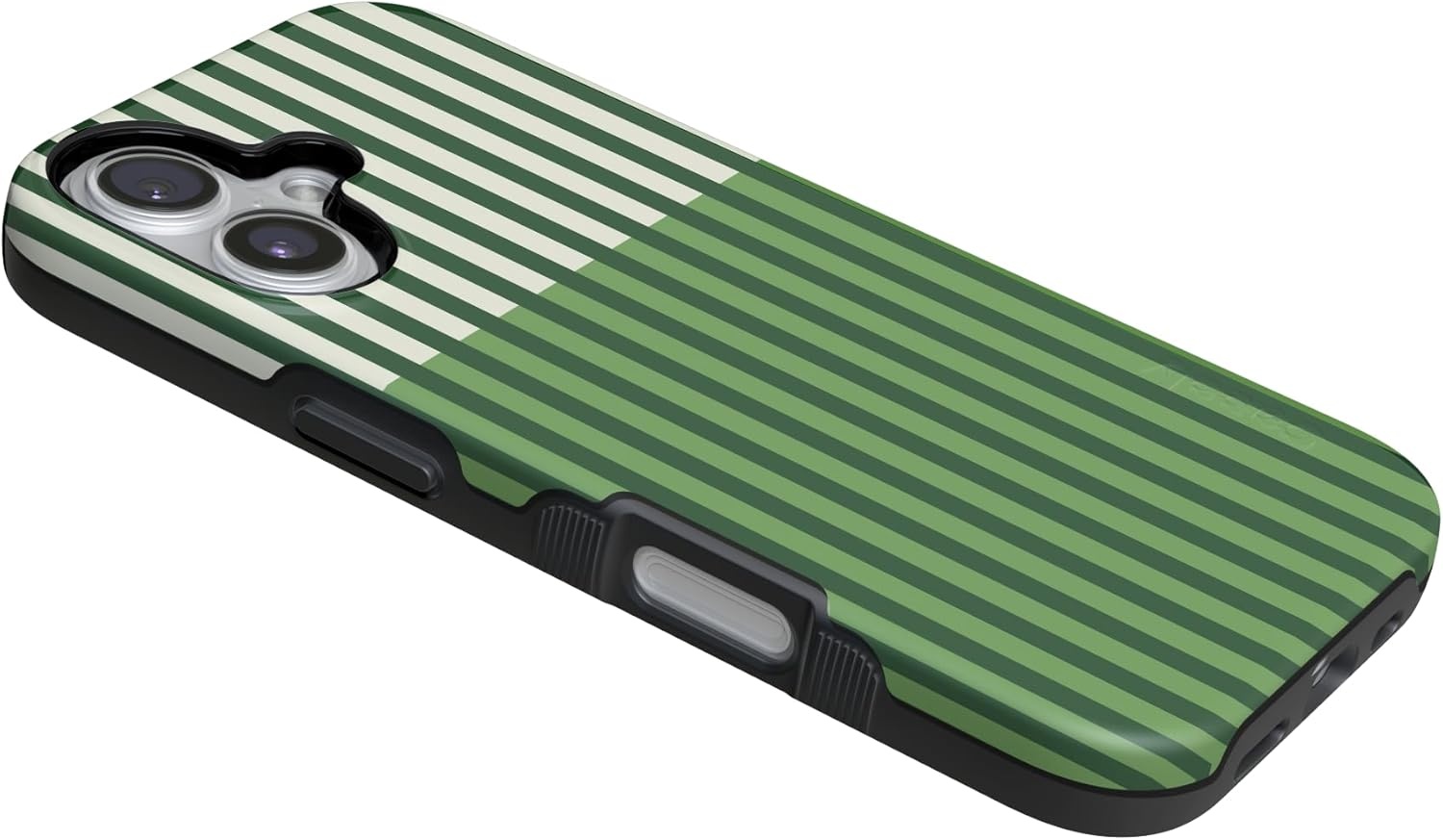 image:imageCasely iPhone 17 Case Clubhouse Fairway Stripes Bold Protective Design Compatible with MagSafe