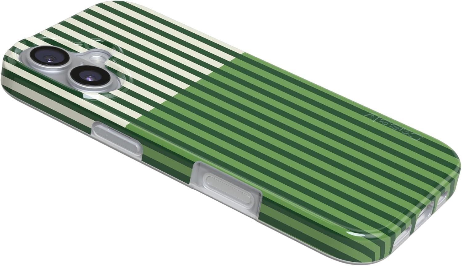 image:imageCasely iPhone 17 Case Clubhouse Fairway Stripes Compatible with MagSafe Classic Ultra Thin Design