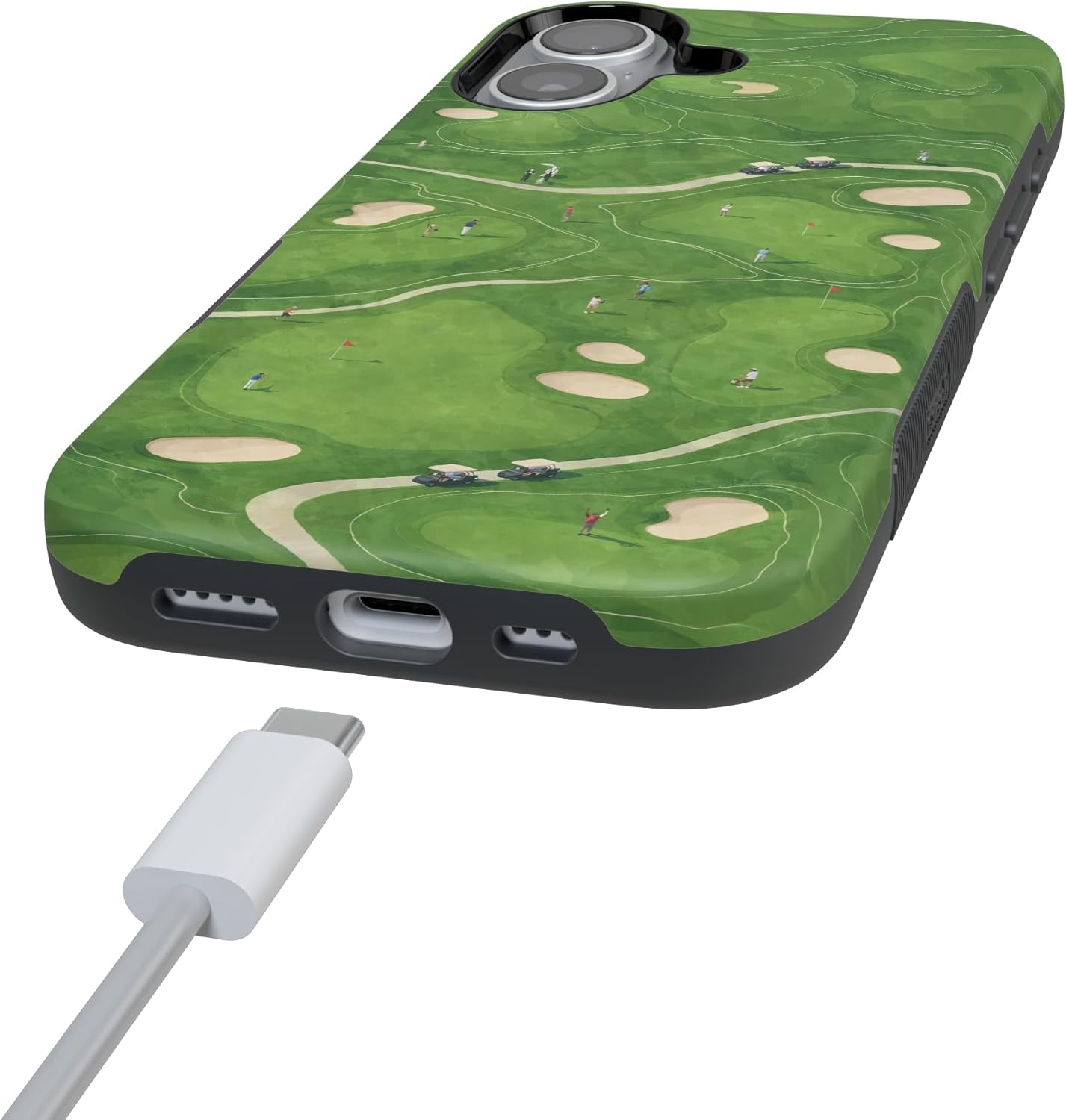 image:imageCasely iPhone 17 Case Clubhouse The Back Nine Bold Protective Design Compatible with MagSafe