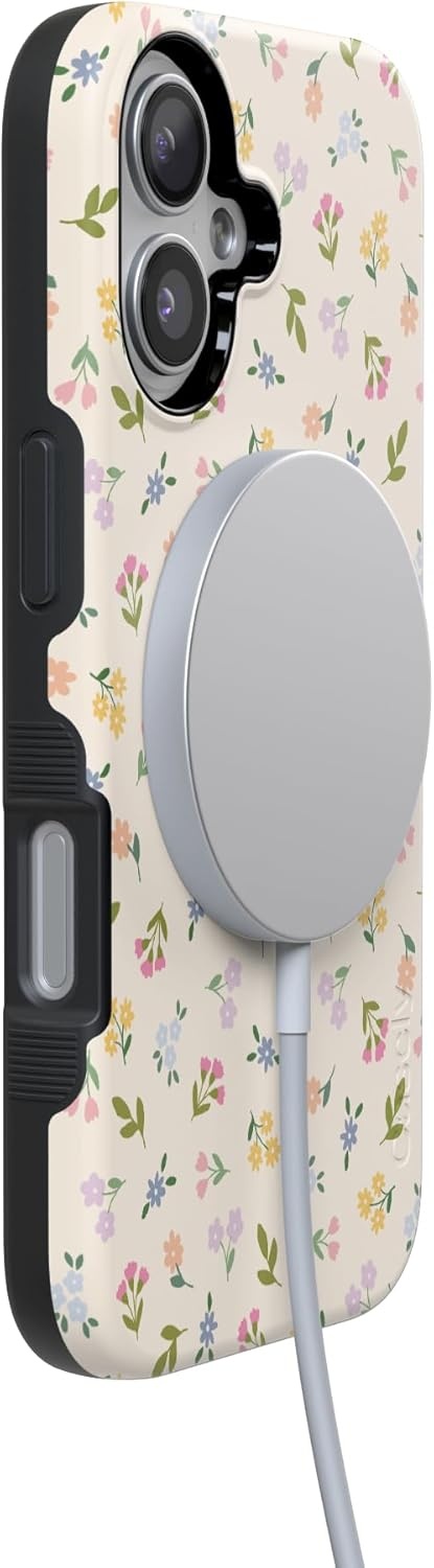 image:imageCasely iPhone 17 Case Ditsy Floral Tiny Flowers Bold Protective Design Compatible with MagSafe