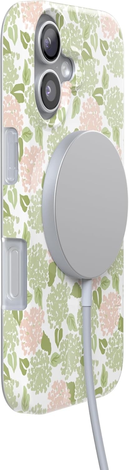 image:imageCasely iPhone 17 Case Hydrangea Haze Floral Garden Compatible with MagSafe Classic Ultra Thin Design