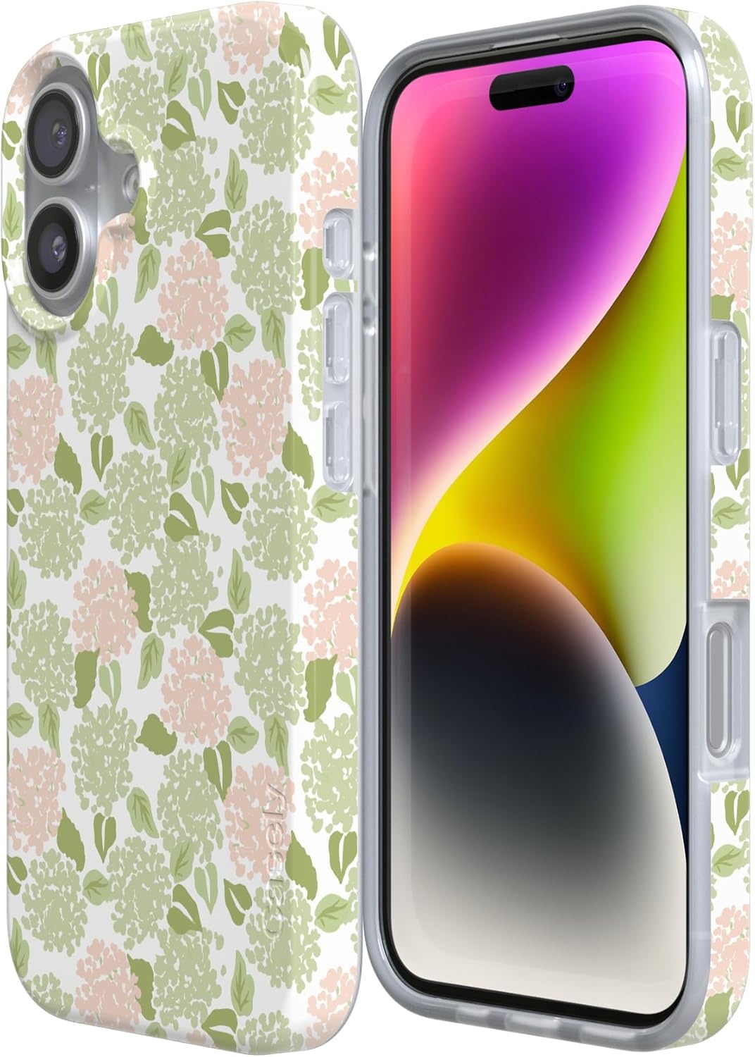 image:imageCasely iPhone 17 Case Hydrangea Haze Floral Garden Compatible with MagSafe Classic Ultra Thin Design
