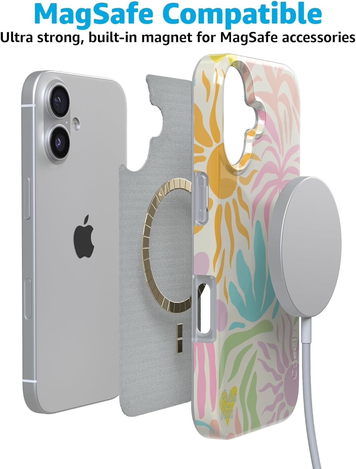 image:imageCasely iPhone 17 Case Oasis Pura Vida Compatible with MagSafe Classic Ultra Slim Design