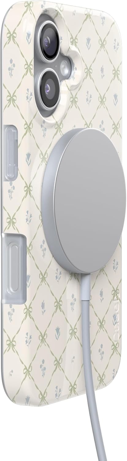 image:imageCasely iPhone 17 Case Petite Petals Floral Dainty Lattice Compatible with MagSafe Classic Ultra Thin Design