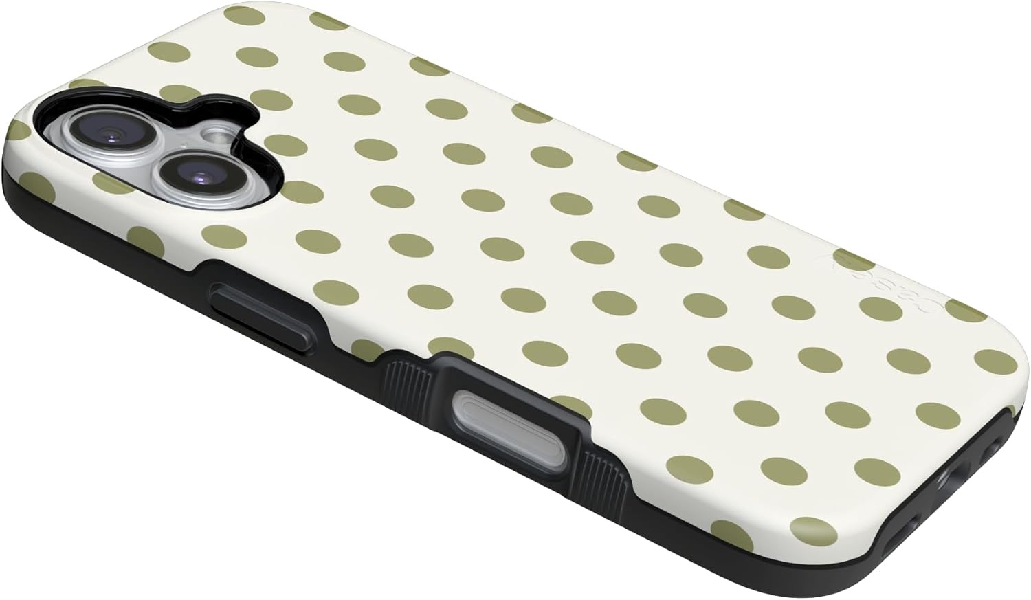 image:imageCasely iPhone 17 Case Spotted in SoHo Green Polka Dot Bold Protective Design Compatible with MagSafe