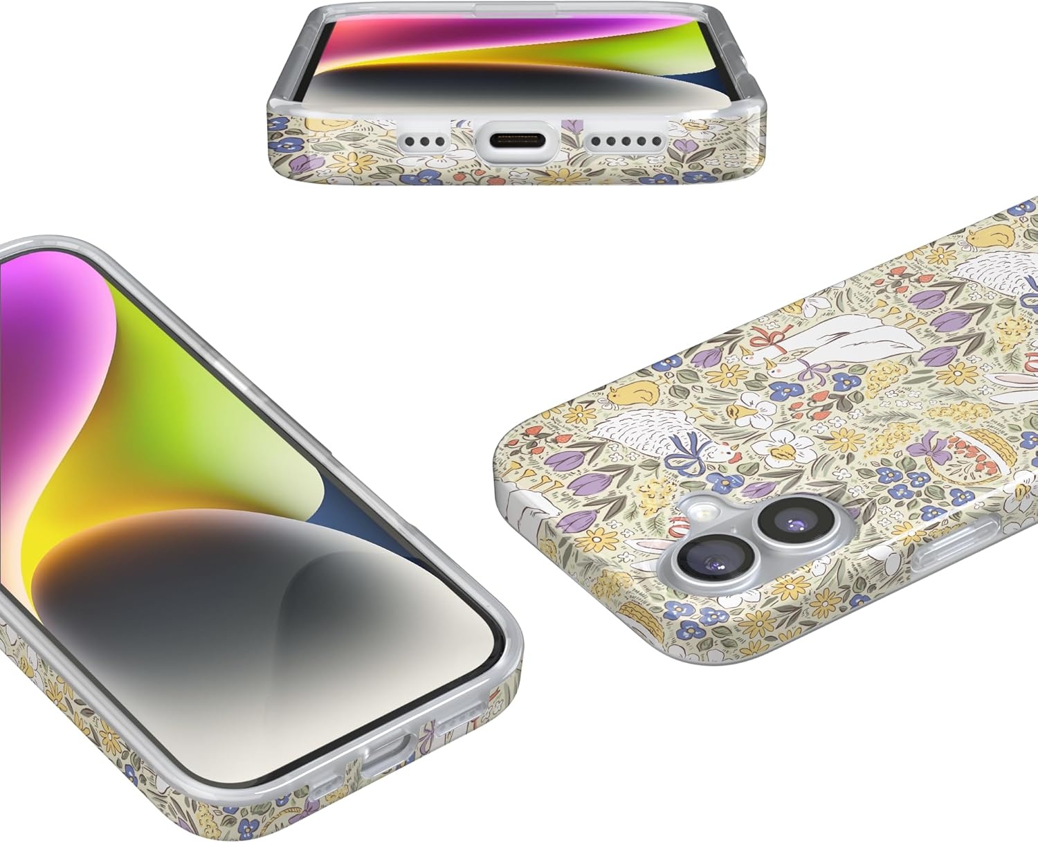 image:imageCasely iPhone 17 Case Storybook Stroll Spring Garden Compatible with MagSafe Classic Ultra Thin Design