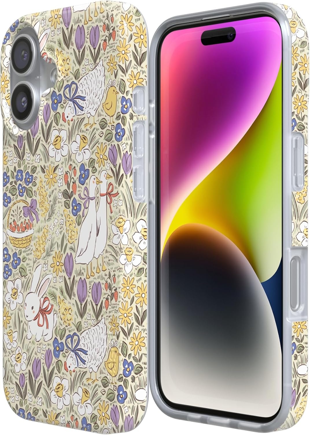 image:imageCasely iPhone 17 Case Storybook Stroll Spring Garden Compatible with MagSafe Classic Ultra Thin Design