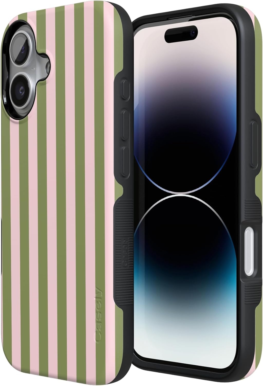 image:imageCasely iPhone 17 Case Summer Stripes Sunday Best Bold Protective Design Compatible with MagSafe