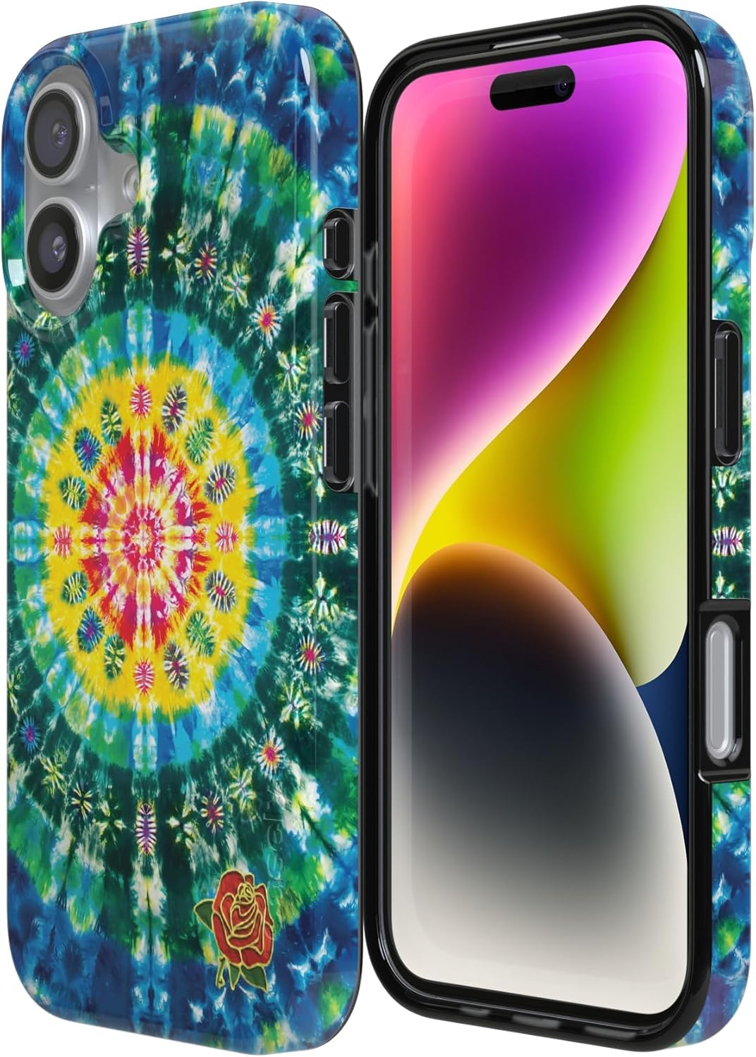 image:imageCasely iPhone 17 Case Veneta Tapestry Grateful Dead Tie Dye Compatible with MagSafe Classic Ultra Thin Design