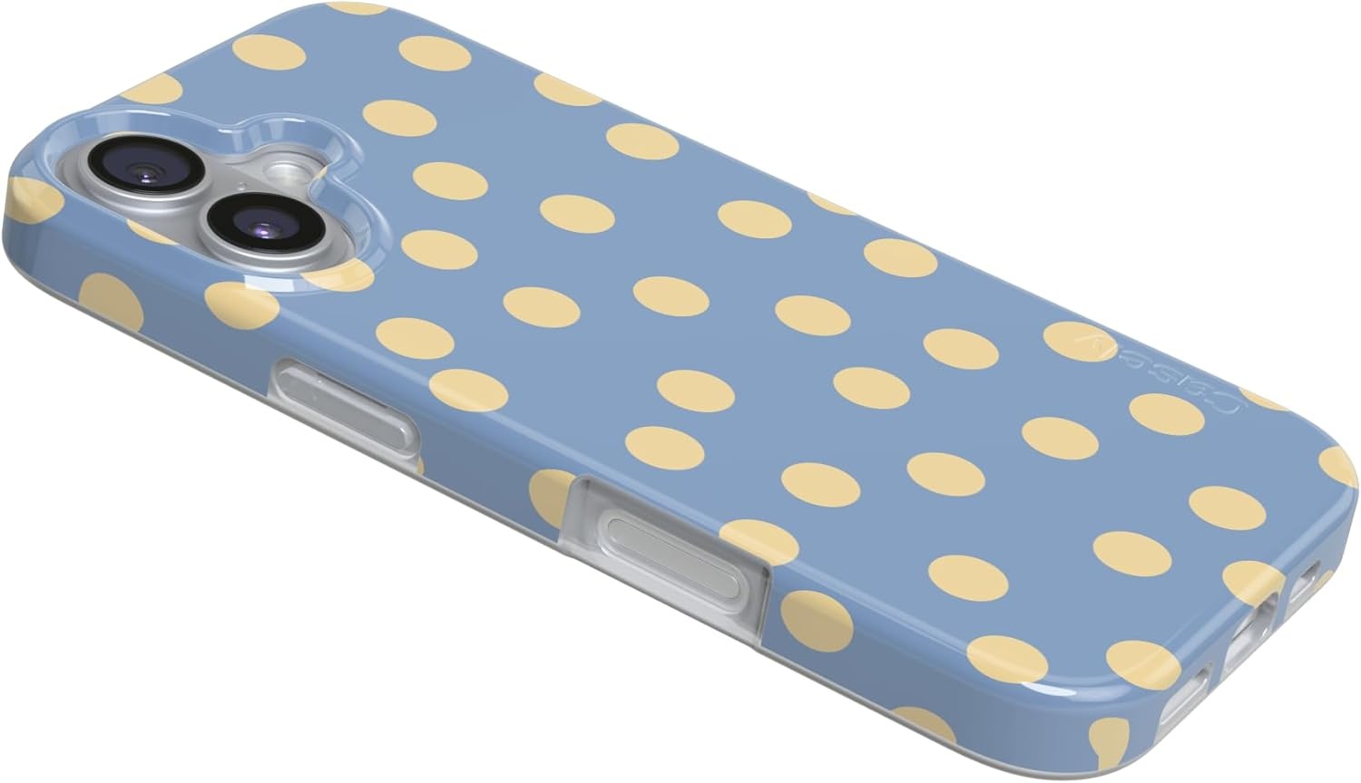image:imageCasely iPhone 17 Case in the Spotlight Pastel Polka Dot Compatible with MagSafe Classic Ultra Thin Design