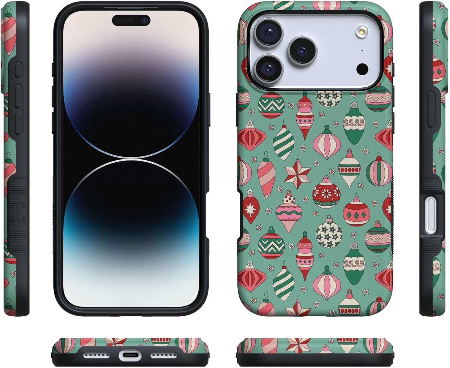 image:imageCasely iPhone 17 Pro Case Into the Wild Black Leopard Bold Protective Design MagSafe Compatible DesignAll Decked Out Festive Ornaments