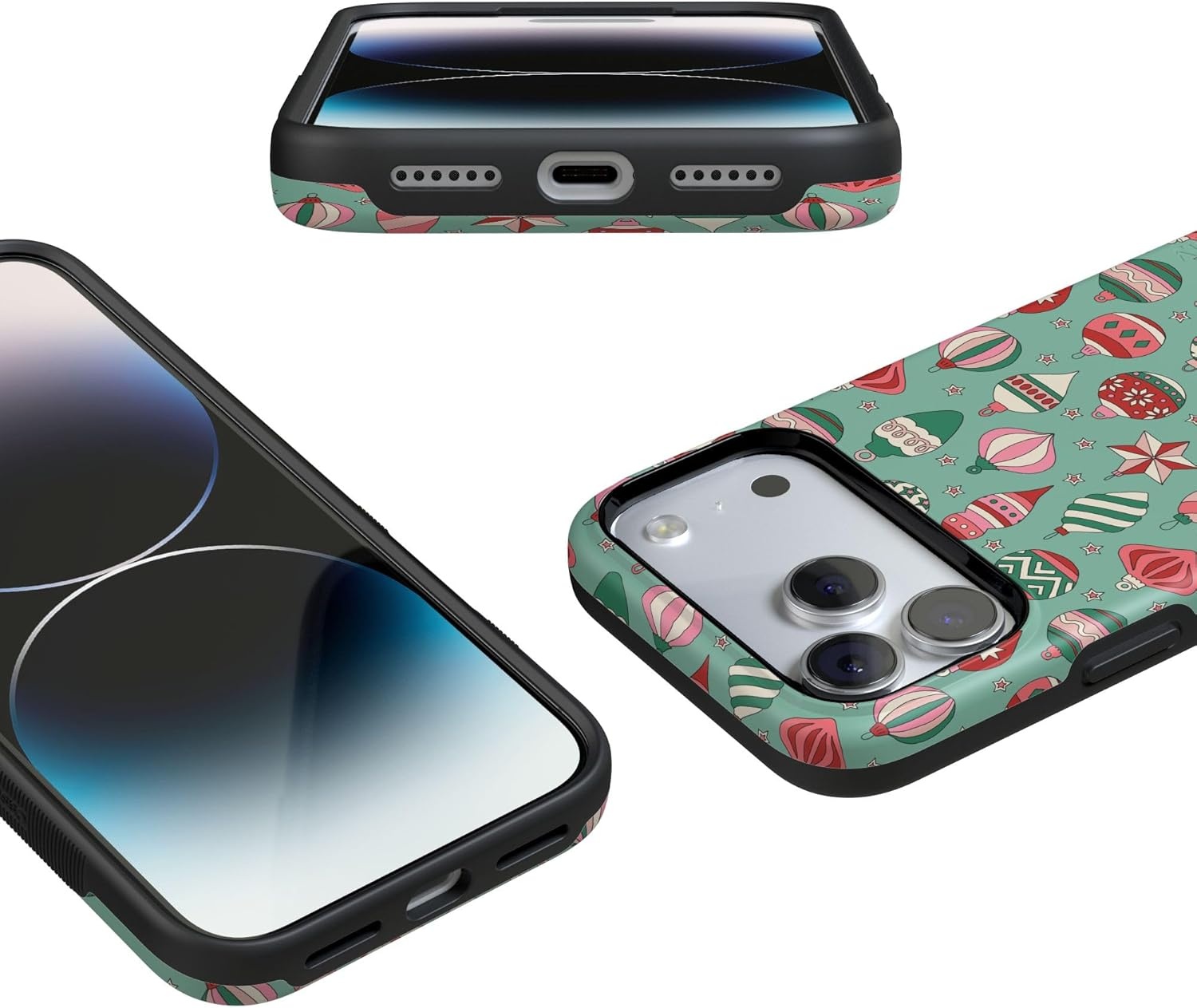 image:imageCasely iPhone 17 Pro Case Into the Wild Black Leopard Bold Protective Design MagSafe Compatible DesignAll Decked Out Festive Ornaments
