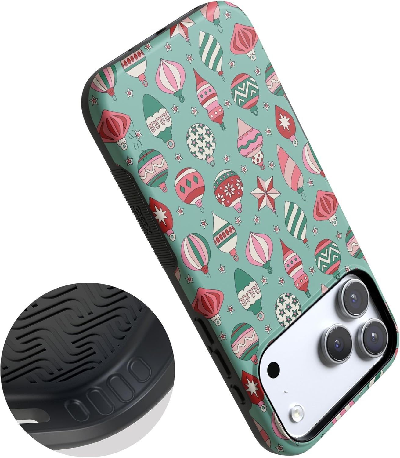 image:imageCasely iPhone 17 Pro Case Into the Wild Black Leopard Bold Protective Design MagSafe Compatible DesignAll Decked Out Festive Ornaments