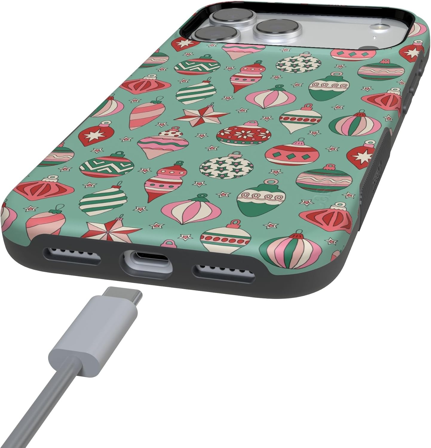 image:imageCasely iPhone 17 Pro Case Into the Wild Black Leopard Bold Protective Design MagSafe Compatible DesignAll Decked Out Festive Ornaments