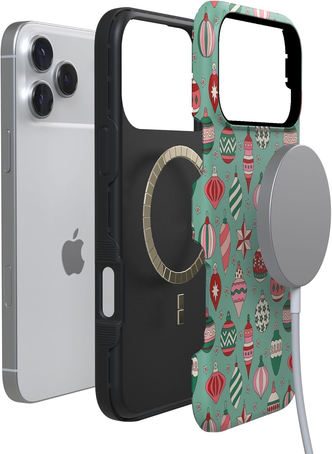 image:imageCasely iPhone 17 Pro Case Into the Wild Black Leopard Bold Protective Design MagSafe Compatible DesignAll Decked Out Festive Ornaments