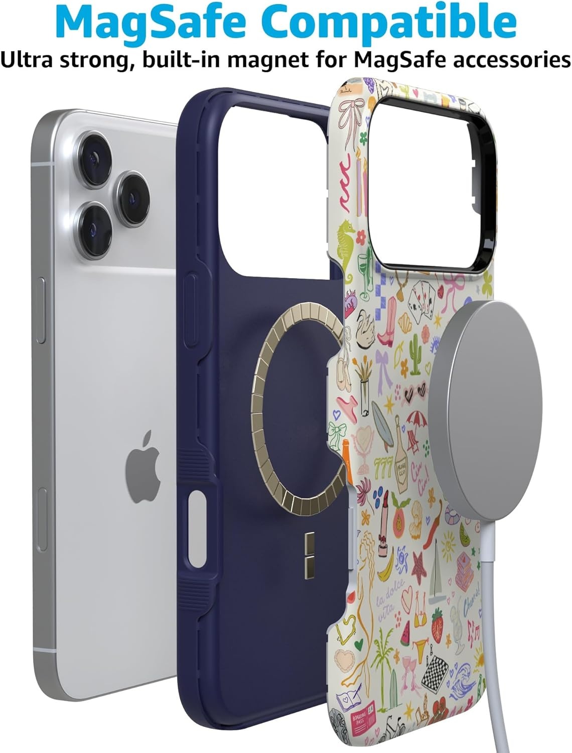 image:imageCasely iPhone 17 Pro Case Into the Wild Black Leopard Bold Protective Design MagSafe Compatible DesignAll the Fun Things Fun on Weekdays