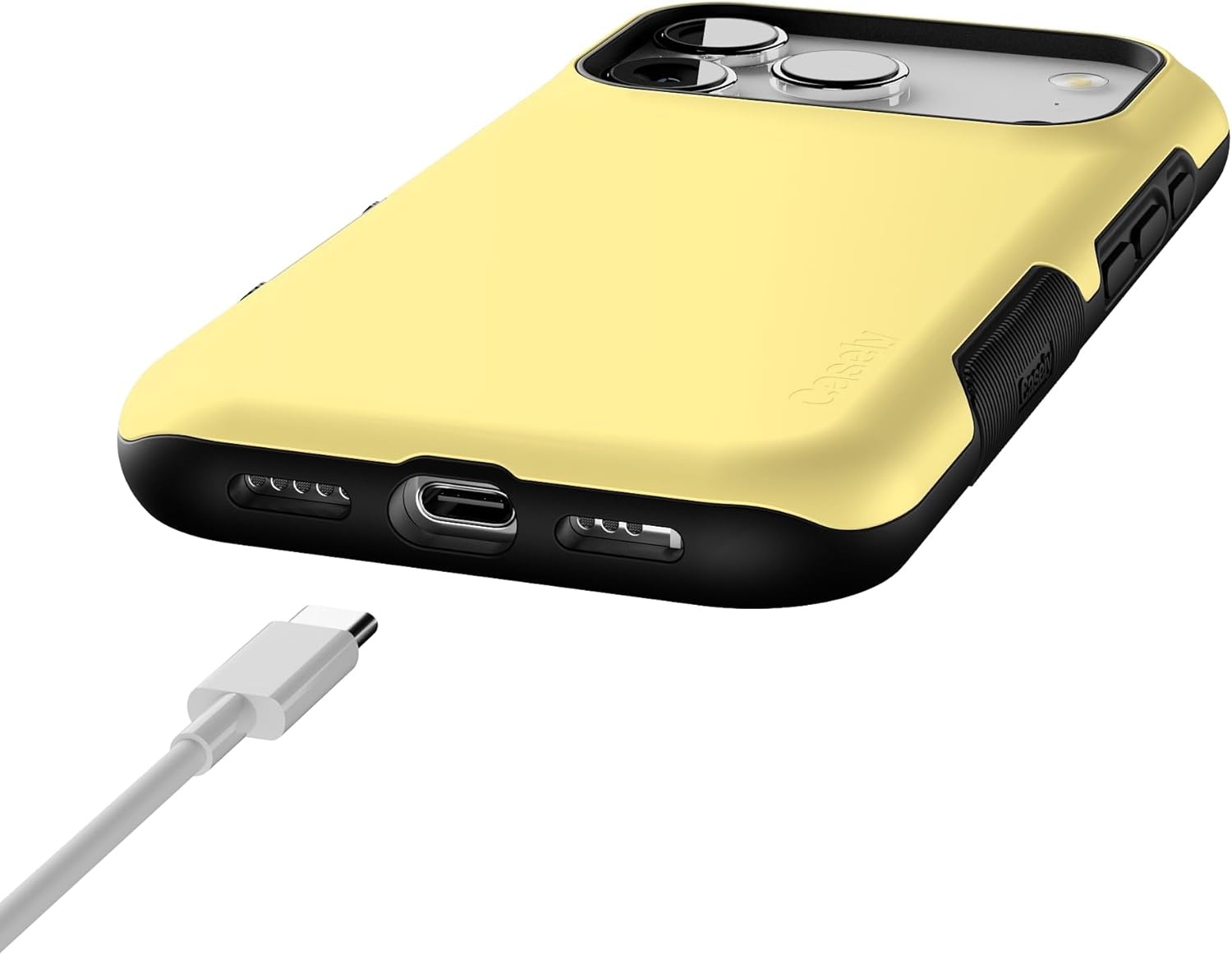image:imageCasely iPhone 17 Pro Case Into the Wild Black Leopard Bold Protective Design MagSafe Compatible DesignButter Me Up Butter Yellow