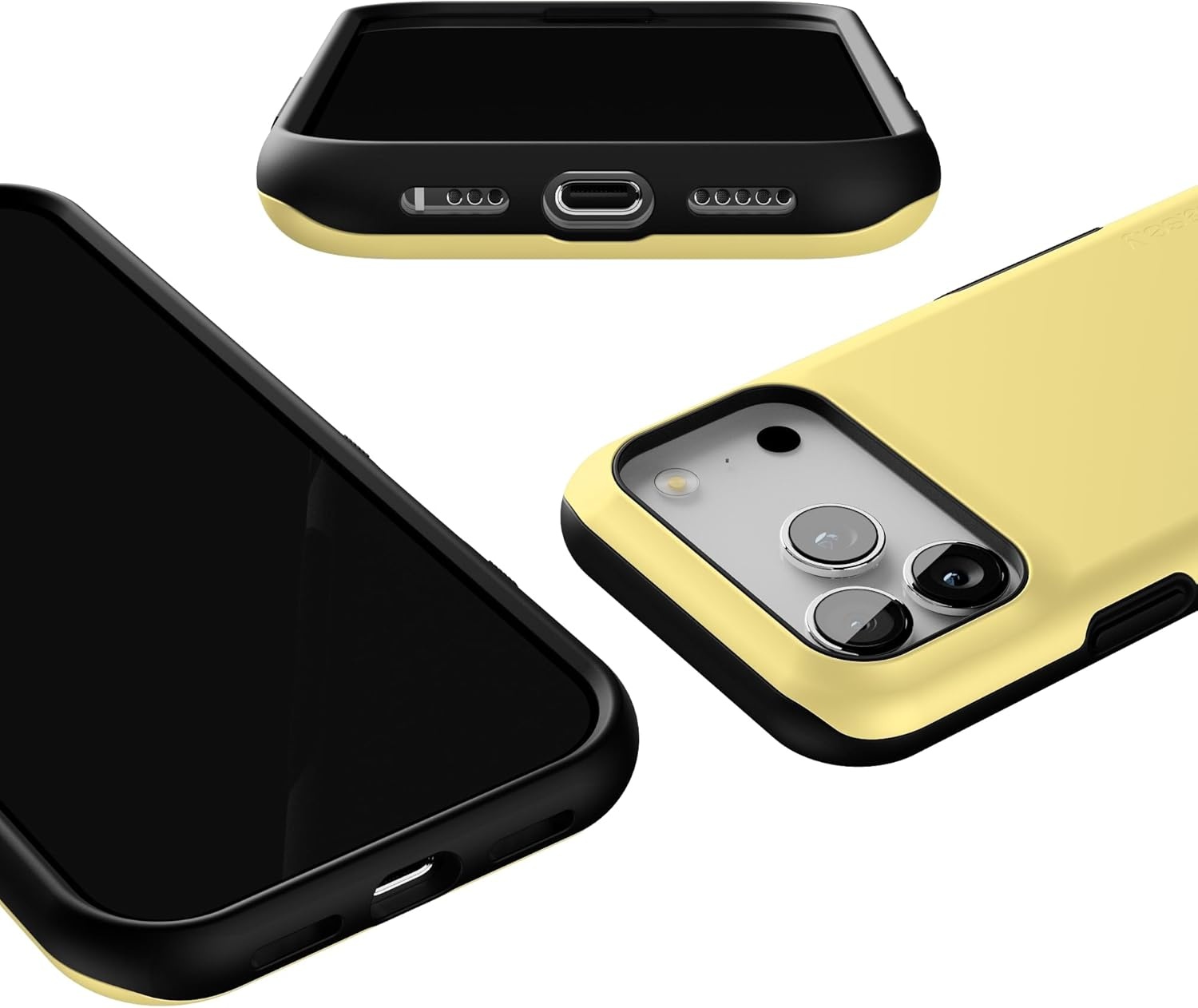 image:imageCasely iPhone 17 Pro Case Into the Wild Black Leopard Bold Protective Design MagSafe Compatible DesignButter Me Up Butter Yellow